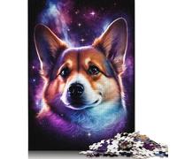 Jigsaw Puzzles for Adults 500 Piece Galaxy Art Corgi Jigsaw Puzzles for Adults 500 Pieces Challenging Game Puzzles 500pcs (52x38cm)