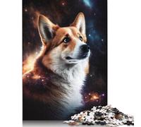 Jigsaw Puzzles for Adults 500 Piece Galaxy Corgi Jigsaw Puzzles for Adults for Educational Games Home Decor 500pcs (52x38cm)