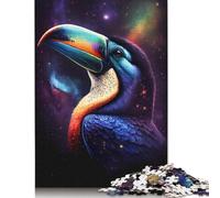 Jigsaw Puzzles for Adults 500 Piece Galaxy Fantasy Toucan Jigsaw Puzzles for Adults for Educational Games Home Decor 500pcs (52x38cm)