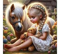 Jigsaw Puzzles for Adults 500 piece Horse Girl, 500 Piece Difficult jigsaw puzzles for adults, Challenging Jigsaws 500 pieces, Puzzle Game for The Whole for Women, Gifts for Men 45x45cm