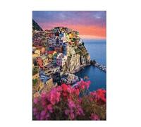 Jigsaw Puzzles for Adults 500 Piece Italy Large Puzzle Landscape, Difficult Challenging Family Games for The Whole for Women, Wooden Jigsaws with Gift Box Packaging, Gifts for Women 52x38cm D-1545