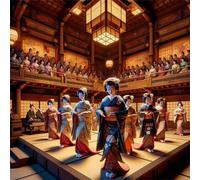 Jigsaw Puzzles For Adults 500 piece,Japanese Classical Geisha jigsaw puzzle 45x45 cm Challenging puzzles,DIY Puzzle for Home Decoration Family Perfect Game