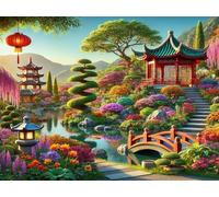 Jigsaw Puzzles for Adults 500 piece,Japanese Garden puzzles for adults,Classic Educational Games DIY Handwork Puzzle for Home Decor Gift