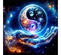 Jigsaw Puzzles for Adults 500 Piece jigsaw puzzles for Adult Educational Game Challenge Toy 500 Pieces Puzzle Challenging Games for The Whole for adults,Spatial Fantasy Yin-Yang puzzle Gifts