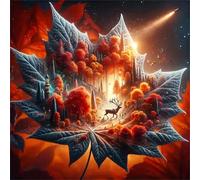 Jigsaw Puzzles for Adults 500 Piece jigsaw puzzles for Adult Educational Game Challenge Toy 500 Pieces Puzzle Challenging Games for The Whole for adults,Autumn Leaf Scenery puzzle Gifts