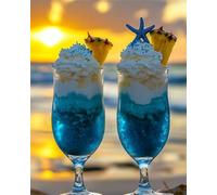 Jigsaw Puzzles for Adults 500 Piece jigsaw puzzles for Adult Educational Game Challenge Toy 500 Pieces Puzzle Challenging Games for The Whole for adults,Blue Ice Cream Cup puzzle Gifts