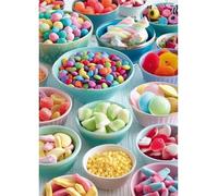 Jigsaw Puzzles for Adults 500 Piece jigsaw puzzles for Adult Educational Game Challenge Toy 500 Pieces Puzzle Challenging Games for The Whole for adults,Colored Candy puzzle Gifts