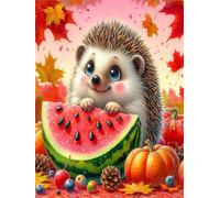 Jigsaw Puzzles for Adults 500 Piece jigsaw puzzles for Adult Educational Game Challenge Toy 500 Pieces Puzzle Challenging Games for The Whole for adults,Watermelon Hedgehog puzzle Gifts