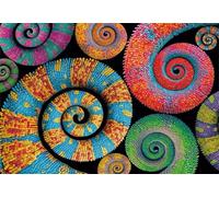 Jigsaw Puzzles for Adults 500 Piece jigsaw puzzles for Adult Educational Game Challenge Toy 500 Pieces Puzzle Challenging Games for The Whole for adults,Colored Chameleon Tail puzzle Gifts
