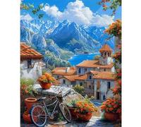 Jigsaw Puzzles for Adults 500 Piece jigsaw puzzles for Adult Educational Game Challenge Toy 500 Pieces Puzzle Challenging Games for The Whole for adults,Urban Scenery Bicycle puzzle Gifts