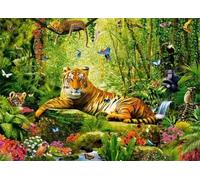 Jigsaw Puzzles for Adults 500 Piece jigsaw puzzles for Adult Educational Game Challenge Toy 500 Pieces Puzzle Challenging Games for The Whole for adults,Jungle Tiger Animals puzzle Gifts