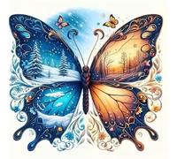 Jigsaw Puzzles for Adults 500 Piece jigsaw puzzles for Adult Educational Game Challenge Toy 500 Pieces Puzzle Challenging Games for The Whole for adults,Fantasy Butterfly Scenery puzzle Gifts