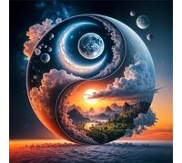 Jigsaw Puzzles for Adults 500 Piece jigsaw puzzles for Adult Educational Game Challenge Toy 500 Pieces Puzzle Challenging Games for The Whole for adults,Tai Chi Scenery puzzle Gifts