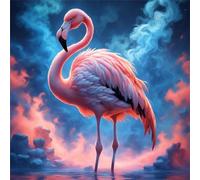 Jigsaw Puzzles for Adults 500 Piece jigsaw puzzles for Adult Educational Game Challenge Toy 500 Pieces Puzzle Challenging Games for The Whole for adults,Smoke Flamingo puzzle Gifts