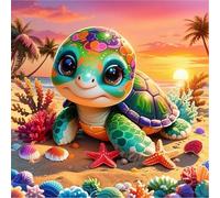 Jigsaw Puzzles for Adults 500 Piece jigsaw puzzles for Adult Educational Game Challenge Toy 500 Pieces Puzzle Challenging Games for The Whole for adults,Beach Turtle Coral puzzle Gifts