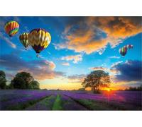 Jigsaw Puzzles for Adults 500 Piece jigsaw puzzles for Adult Educational Game Challenge Toy 500 Pieces Puzzle Challenging Games for The Whole for adults,Lavender Field Balloon puzzle Gifts
