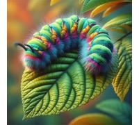 Jigsaw Puzzles for Adults 500 Piece jigsaw puzzles for Adult Educational Game Challenge Toy 500 Pieces Puzzle Challenging Games for The Whole for adults,Colorful Caterpillar Leaves puzzle Gifts