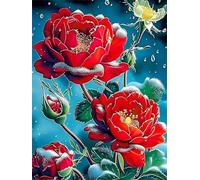 Jigsaw Puzzles for Adults 500 Piece jigsaw puzzles for Adult Educational Game Challenge Toy 500 Pieces Puzzle Challenging Games for The Whole for adults,Winter Red Roses puzzle Gifts