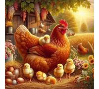 Jigsaw Puzzles for Adults 500 Piece jigsaw puzzles for Adult Educational Game Challenge Toy 500 Pieces Puzzle Challenging Games for The Whole for adults,Farm Animal Chicken puzzle Gifts