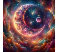 Jigsaw Puzzles for Adults 500 Piece jigsaw puzzles for Adult Educational Game Challenge Toy 500 Pieces Puzzle Challenging Games for The Whole for adults,Moon Cloud Landscape puzzle Gifts