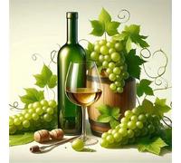 Jigsaw Puzzles for Adults 500 Piece jigsaw puzzles for Adult Educational Game Challenge Toy 500 Pieces Puzzle Challenging Games for The Whole for adults,Green Grape Wine puzzle Gifts