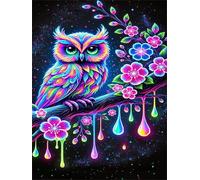 Jigsaw Puzzles for Adults 500 Piece jigsaw puzzles for Adult Educational Game Challenge Toy 500 Pieces Puzzle Challenging Games for The Whole for adults,Rainbow Owl Flowers puzzle Gifts