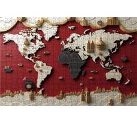 Jigsaw Puzzles for Adults 500 Piece Jigsaw Puzzles for Adults World Map Creative Puzzle for Family Educational Games Home Decoration Gifts for Women DIY Puzzle Home Decor Theme: Architecture RXPT-674