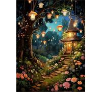Jigsaw Puzzles for Adults 500 Piece Jungle Mushroom House, Jigsaws 500 pieces for adults Family Activity, Challenging puzzles Games, Colourful, Beautiful Decoration Puzzle