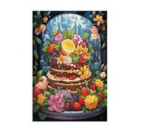 Jigsaw Puzzles for Adults 500 Piece Kitchen Large Puzzle Flower, Difficult Challenging Family Games for The Whole for Women, Wooden Jigsaws with Gift Box Packaging, Gifts for Women 52x38cm D-1607