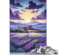 Jigsaw Puzzles for Adults 500 Piece Lavender Fields in Provence, France6 Jigsaw Puzzles for Adults for Educational Games Home Decor 500pcs (52x38cm)