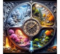 Jigsaw Puzzles for Adults 500 piece Natural Seasons, 500 Piece Difficult jigsaw puzzles for adults, Challenging Jigsaws 500 pieces, Puzzle Game for The Whole for Women, Gifts for Men 45x45cm