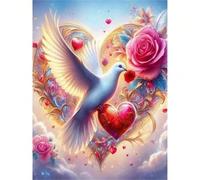 Jigsaw Puzzles for Adults 500 Piece Pigeon Rose Cloud, Jigsaws 500 pieces for adults Family Activity, Challenging puzzles Games, Colourful, Beautiful Decoration Puzzle