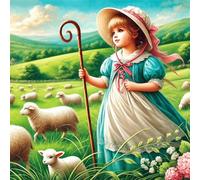 Jigsaw Puzzles for Adults 500 piece Prairie Shepherdess, 500 Piece Difficult jigsaw puzzles for adults, Challenging Jigsaws 500 pieces, Puzzle Game for The Whole for Women, Gifts for Men 45x45cm