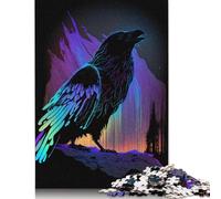 Jigsaw Puzzles for Adults 500 Piece Raven of The North Puzzles for Adults Woodenboard Puzzles Funny Gift 500pcs (52x38cm)