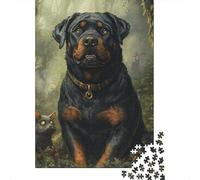 Jigsaw Puzzles For Adults 500 Piece ROTTWEILER Puzzle Jigsaw For Adults Challenging Game 500pcs (52x38cm)