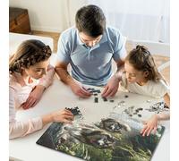 Jigsaw Puzzles for Adults 500 Piece Siberian Husky Jigsaw Puzzles for Adults for Educational Games Home Decor 500pcs (52x38cm)