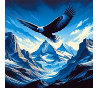 Jigsaw Puzzles for Adults 500 piece Sky Eagle, 500 Piece Difficult jigsaw puzzles for adults, Challenging Jigsaws 500 pieces, Puzzle Game for The Whole for Women, Gifts for Men 45x45cm