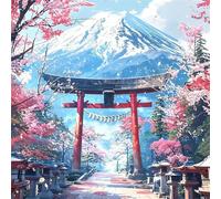 Jigsaw Puzzles for Adults 500 Piece Snow Mountain Building 45x45cm, Creative puzzles for adults 500 Piece Funny and Artistic Christmas Birthday Gifts for Boys Girls