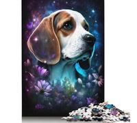 Jigsaw Puzzles for Adults 500 Piece Space Beagle Puzzles for Adults Wood Puzzles Game Challenge Toy 500pcs (52x38cm)