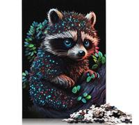 Jigsaw Puzzles For Adults 500 Piece Splash Paint Squirrel Puzzle Jigsaw For Adults Challenging Game 500pcs (52x38cm)