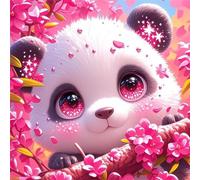 Jigsaw Puzzles for Adults 500 Piece Star Pink Panda 45x45cm, Creative puzzles for adults 500 Piece Funny and Artistic Christmas Birthday Gifts for Boys Girls
