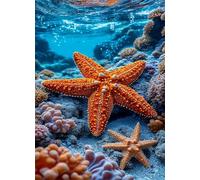Jigsaw Puzzles for Adults 500 piece,Starfish Coral puzzles for adults,Classic Educational Games DIY Handwork Puzzle for Home Decor Gift