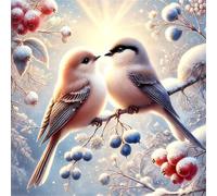 Jigsaw Puzzles for Adults 500 piece Sunset Sparrows, 500 Piece Difficult jigsaw puzzles for adults, Challenging Jigsaws 500 pieces, Puzzle Game for The Whole for Women, Gifts for Men 45x45cm