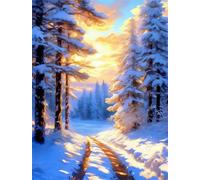 Jigsaw Puzzles for Adults 500 Piece Sunset Winter Woods, Jigsaws 500 pieces for adults Family Activity, Challenging puzzles Games, Colourful, Beautiful Decoration Puzzle