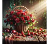 Jigsaw Puzzles for Adults 500 Piece Sunshine Rose Table 45x45cm, Creative puzzles for adults 500 Piece Funny and Artistic Christmas Birthday Gifts for Boys Girls