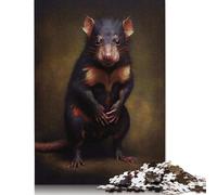 Jigsaw Puzzles for Adults 500 Pieces Australian Tasmanian Devil Puzzle for Adults Woodenboard Puzzles Fun Puzzles Games 500pcs (52x38cm)