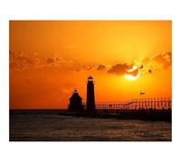 Jigsaw Puzzles for Adults 500 Pieces -Bird,sunset,lighthouse 52x38cm