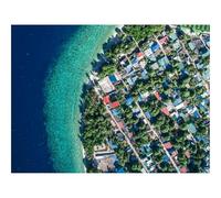 Jigsaw Puzzles for Adults 500 Pieces -Buildings,roofs,island 52x38cm