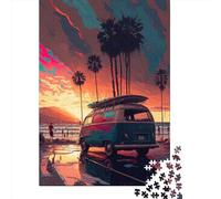 Jigsaw Puzzles for Adults 500 Pieces Classic Hawaiian Trip Wooden Puzzle Relaxing Puzzle Jigsaw Game Brain Teasers 500pcs (52x38cm)