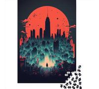 Jigsaw Puzzles for Adults 500 Pieces Classic Neo Tokyo City Wooden Puzzle Relaxing Puzzle Jigsaw Game Brain Teasers 500pcs (52x38cm)